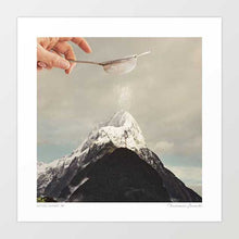 Cargar imagen en el visor de la galería, Adding the final baking flourish of icing sugar to the mountain top of Piopiotahi, Mitre Peak, Milford Sound, Southland New Zealand.
