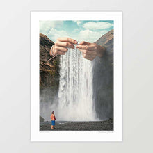Cargar imagen en el visor de la galería, 'Knitted Waterfall' Art Print by Vertigo Artography