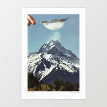Cargar imagen en el visor de la galería, Adding the final baking flourish of icing sugar to the mountain top of Aoraki, Mount Cook New Zealand.