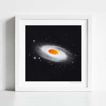 Cargar imagen en el visor de la galería, Cosmic Egg artwork featuring a surreal cosmic galaxy transformed into an egg, perfect for modern art enthusiasts and cosmic-themed decor lovers andart enthusiasts and collectors looking for unique and imaginative pieces for space and the universe