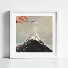 Cargar imagen en el visor de la galería, Adding the final baking flourish of icing sugar to the mountain top of Piopiotahi, Mitre Peak, Milford Sound, Southland New Zealand.