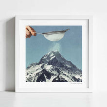 Cargar imagen en el visor de la galería, Adding the final baking flourish of icing sugar to the mountain top of Aoraki, Mount Cook New Zealand.