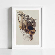Cargar imagen en el visor de la galería, 'Skull - High By The Beach' Art Print by Vertigo Artography