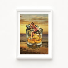 Charger l&#39;image dans la galerie, &#39;Roxanne on the rocks - Whiskey sunset&#39; Art Print by Vertigo Artography