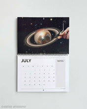 Load image into Gallery viewer, Seasonally inspired 2026 calendar with twelve surreal collage compositions ideal for artistic home decor and monthly wall display.