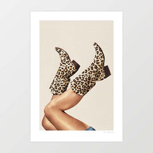 Cargar imagen en el visor de la galería, 'These Boots - Leopard Print' Art Print by Vertigo Artography