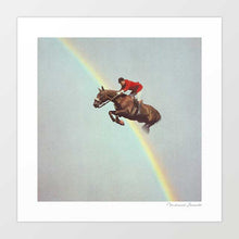 Charger l&#39;image dans la galerie, &#39;Horse over rainbow&#39; Art Print by Vertigo Artography