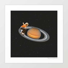 Cargar imagen en el visor de la galería, &#39;Saturn skating&#39; Art Print by Vertigo Artography