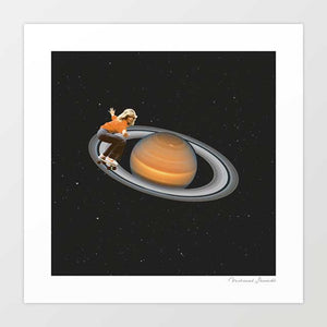 'Saturn skating' Art Print by Vertigo Artography