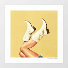 Cargar imagen en el visor de la galería, &#39;These Boots - Yellow&#39; Art Print by Vertigo Artography