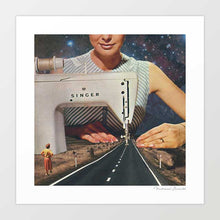 Load image into Gallery viewer, The making of the Lindis Pass highway with a 1960&#39;s sewing machine, celebrating women.