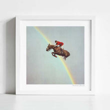 Cargar imagen en el visor de la galería, &#39;Horse over rainbow&#39; Art Print by Vertigo Artography