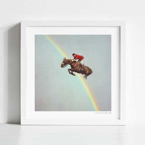 'Horse over rainbow' Art Print by Vertigo Artography