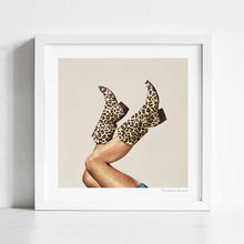 Charger l&#39;image dans la galerie, &#39;These Boots - Leopard Print&#39; Art Print by Vertigo Artography