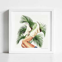 Load image into Gallery viewer, &#39;These Boots - Palm Leaves&#39; Art Print by Vertigo Artography