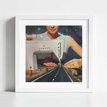 Cargar imagen en el visor de la galería, The making of the Lindis Pass highway with a 1960&#39;s sewing machine, celebrating women.
