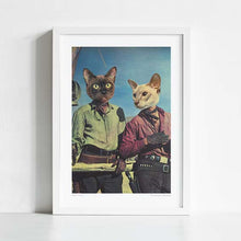 Load image into Gallery viewer, Cowboy Cats - Double Trouble&#39; Art Print by Vertigo Artography